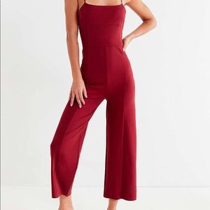 Red stretch jersey jumpsuit NEVER WORN